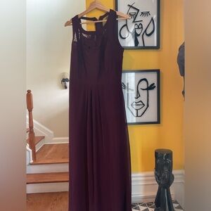 City Chic Plum Panelled Bondice Maxi Dress NWT Size XS/14W